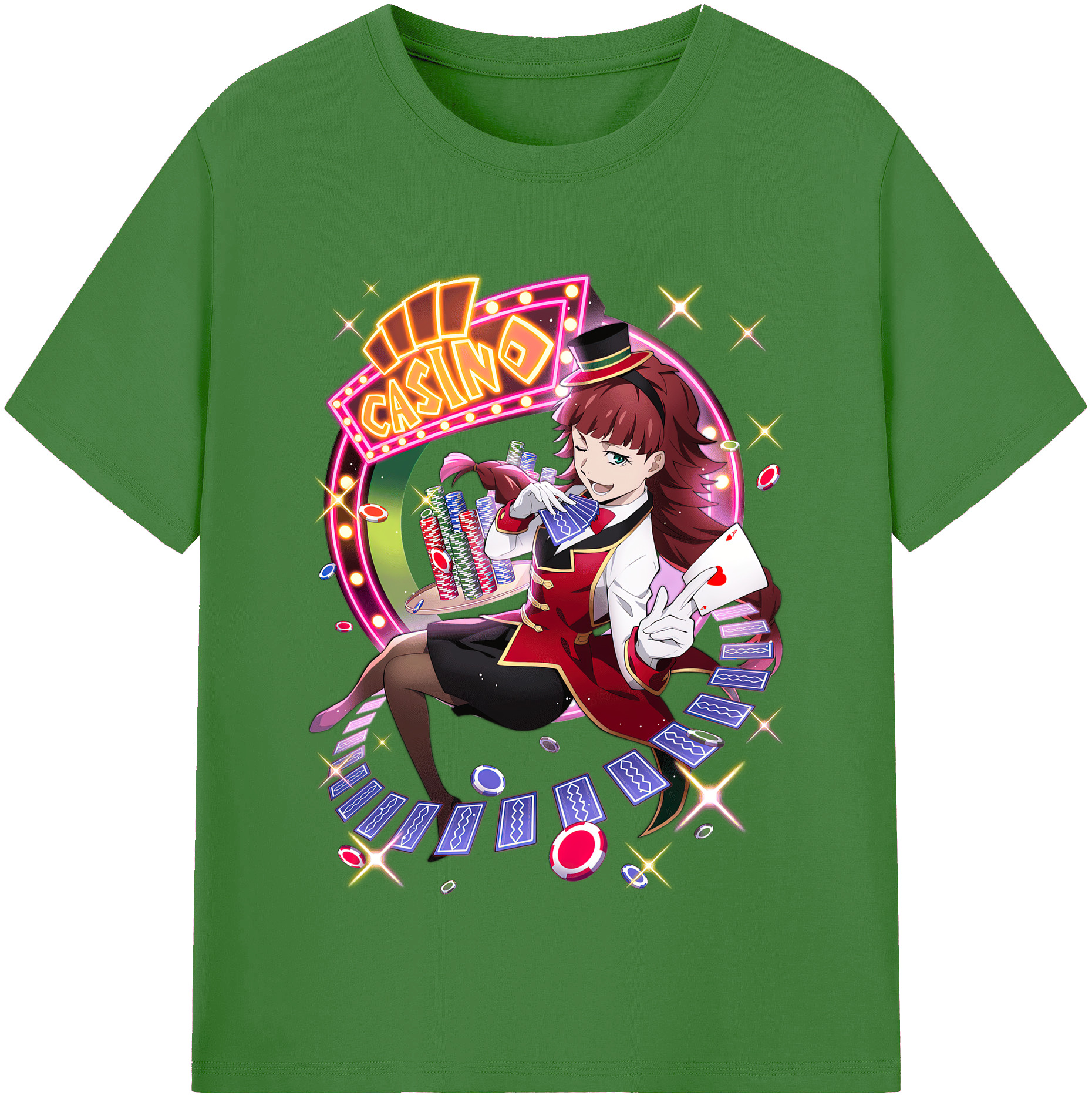 （画像用） 文豪ストレイドッグス Bungo Stray Dogs レディースカジュアルプリントTシャツ（綿100％）
